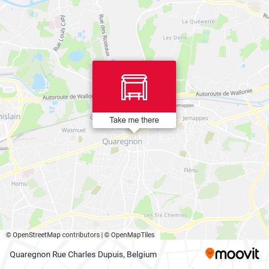 Quaregnon Rue Charles Dupuis plan