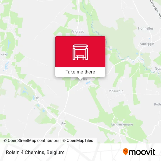 Roisin 4 Chemins map