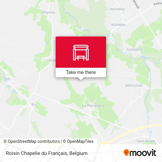 Roisin Chapelle du Français map