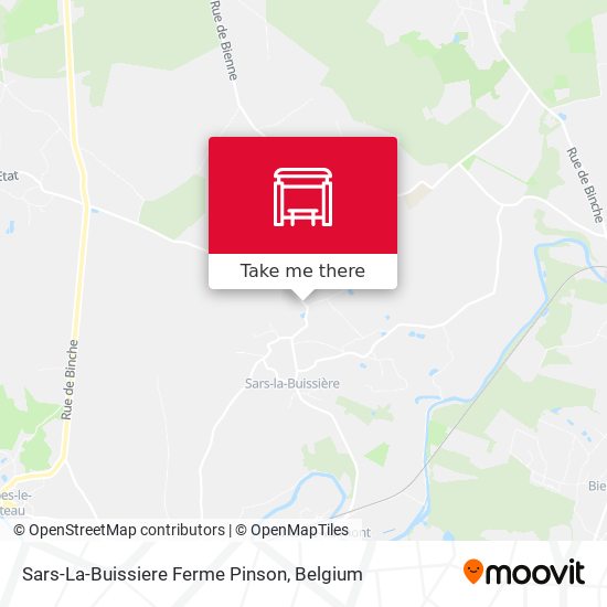 Sars-La-Buissiere Ferme Pinson map