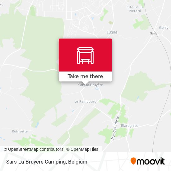 Sars-La-Bruyere Camping map