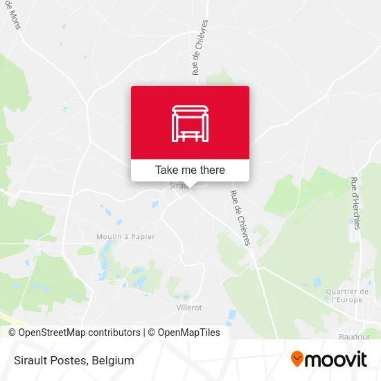 Sirault Postes map