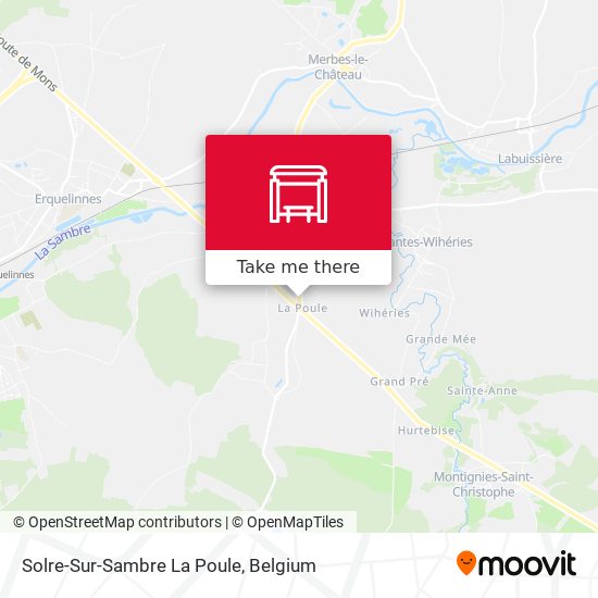 Solre-Sur-Sambre La Poule map