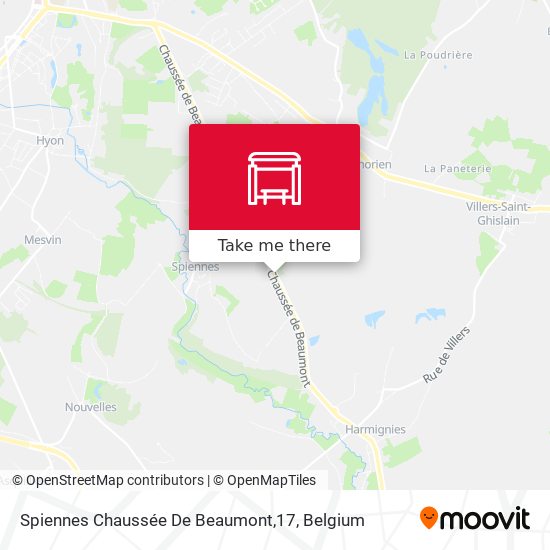 Spiennes Chaussée De Beaumont,17 plan