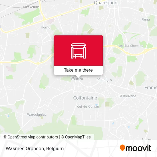 Wasmes Orpheon map