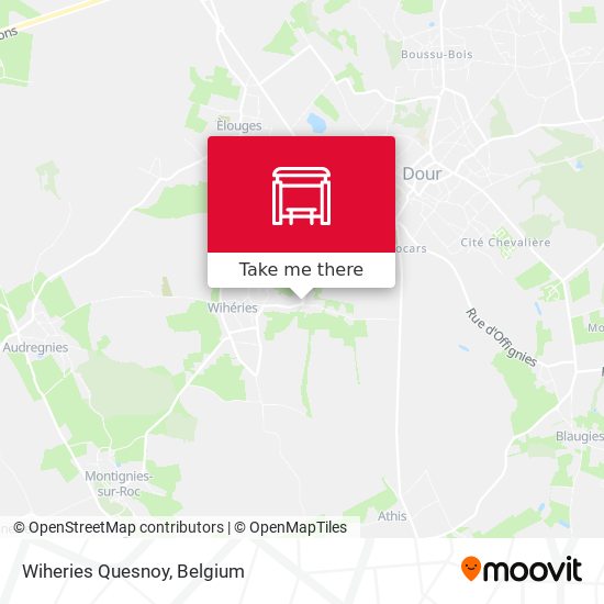 Wiheries Quesnoy map