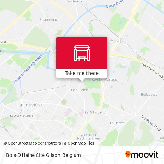 Bois-D'Haine Cité Gilson map