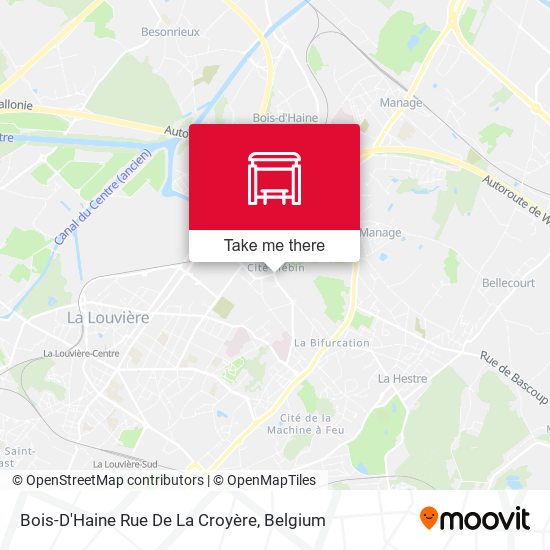 Bois-D'Haine Rue De La Croyère plan