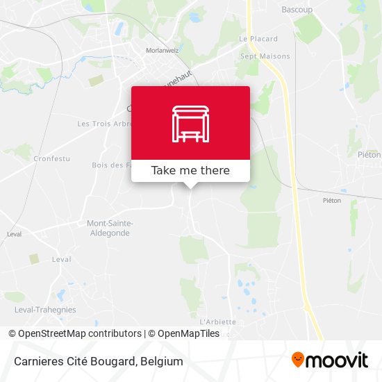Carnieres Cité Bougard map