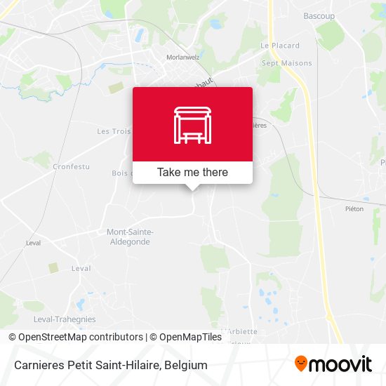 Carnieres Petit Saint-Hilaire map
