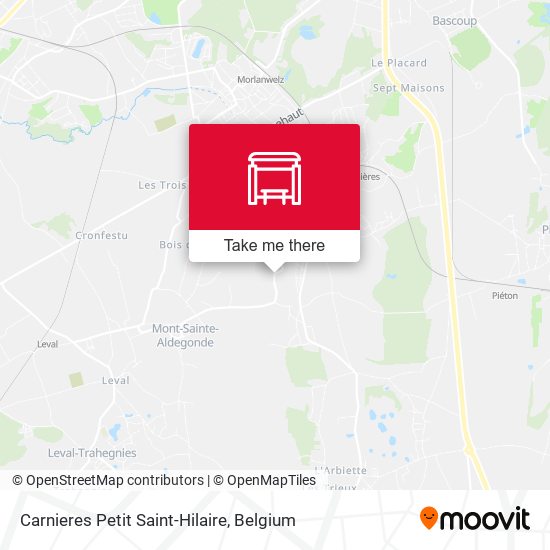 Carnieres Petit Saint-Hilaire map