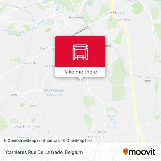 Carnieres Rue De La Gade plan