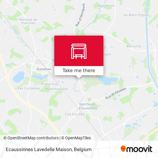 Ecaussinnes Lavedelle Maison map