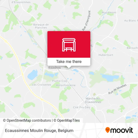 Ecaussinnes Moulin Rouge plan