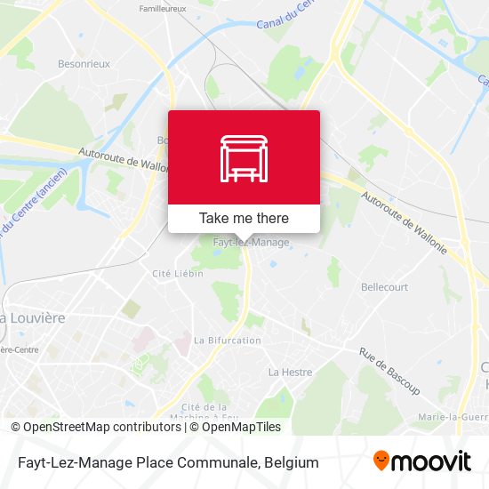 Fayt-Lez-Manage Place Communale plan