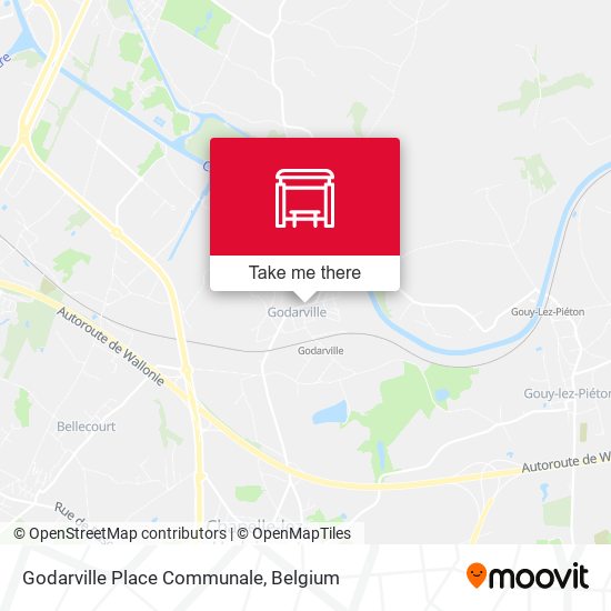 Godarville Place Communale plan
