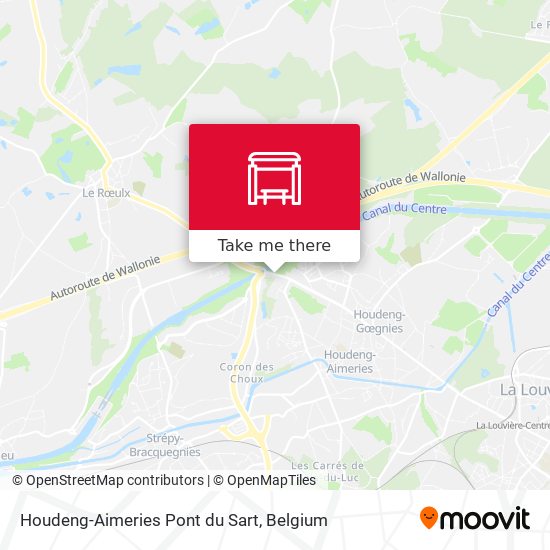 Houdeng-Aimeries Pont du Sart plan