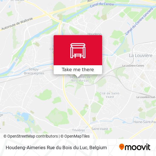 Houdeng-Aimeries Rue du Bois du Luc map
