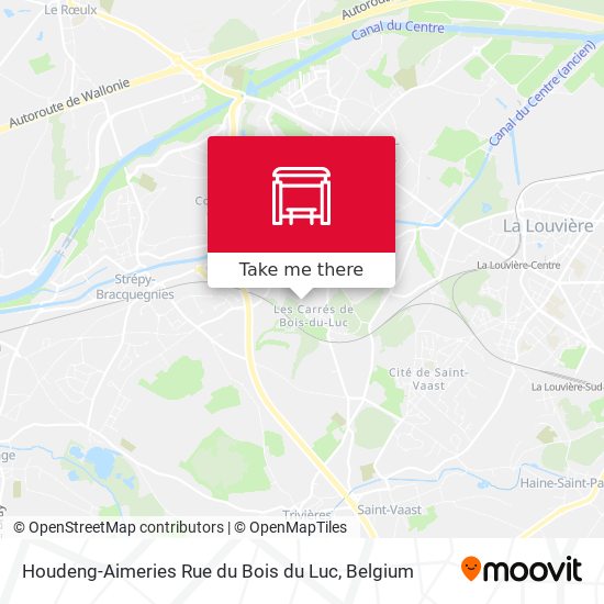 Houdeng-Aimeries Rue du Bois du Luc map