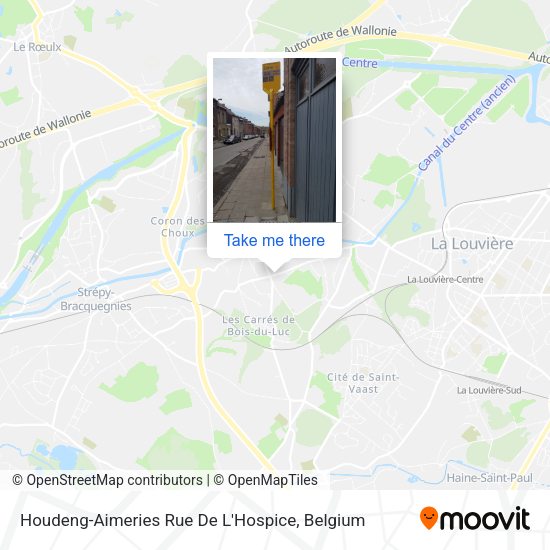 Houdeng-Aimeries Rue De L'Hospice map