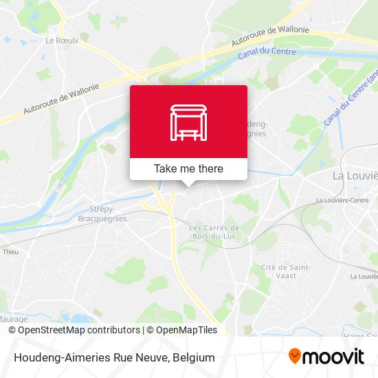 Houdeng-Aimeries Rue Neuve map