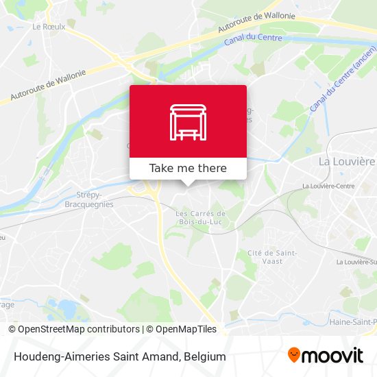 Houdeng-Aimeries Saint Amand map