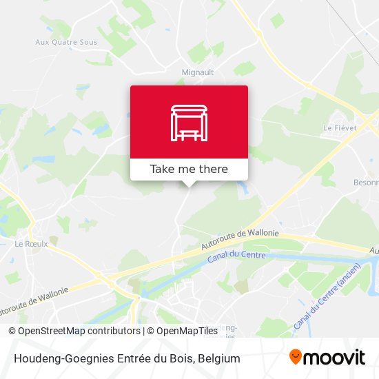 Houdeng-Goegnies Entrée du Bois plan