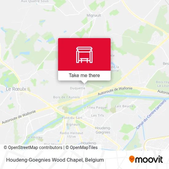 Houdeng-Goegnies Wood Chapel map