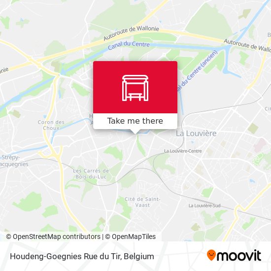 Houdeng-Goegnies Rue du Tir plan