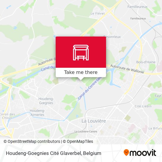 Houdeng-Goegnies Cité Glaverbel map