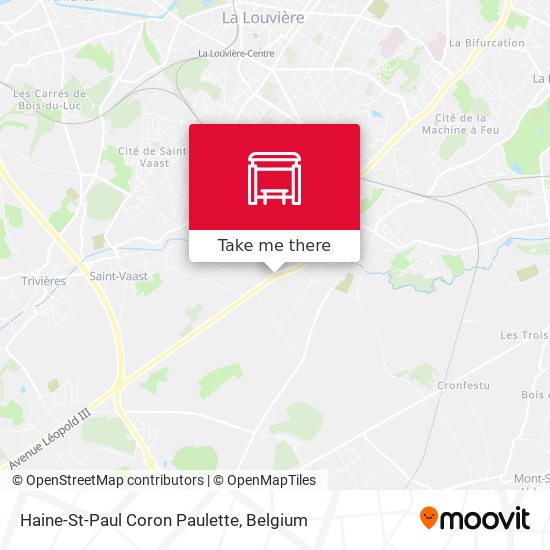 Haine-St-Paul Coron Paulette map