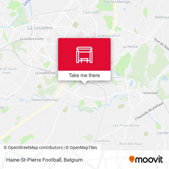 Haine-St-Pierre Football map