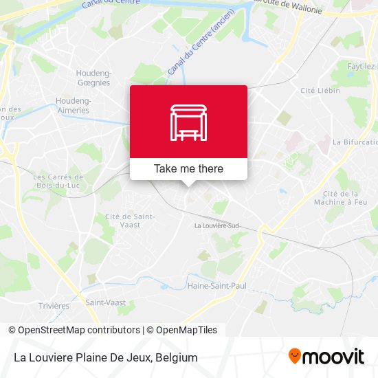 La Louviere Plaine De Jeux map