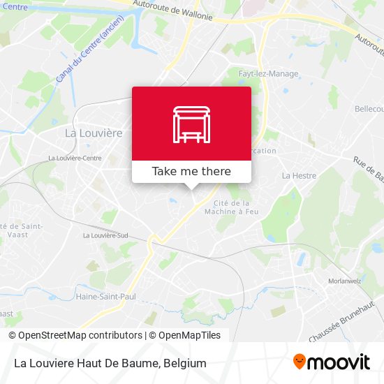 La Louviere Haut De Baume map