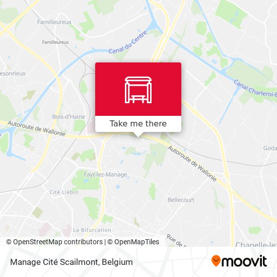 Manage Cité Scailmont map