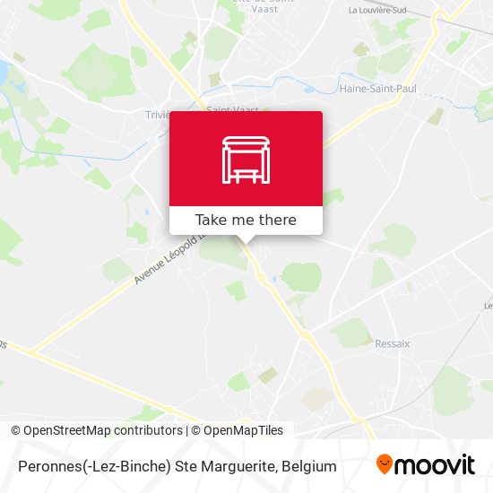 Peronnes(-Lez-Binche) Ste Marguerite map