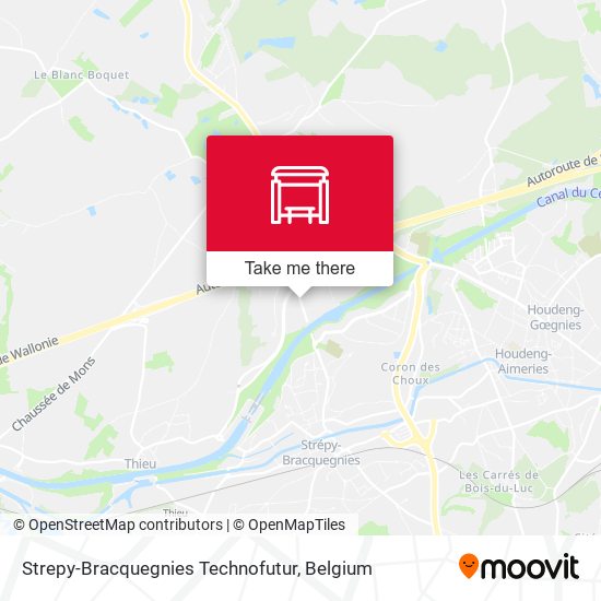 Strepy-Bracquegnies Technofutur map