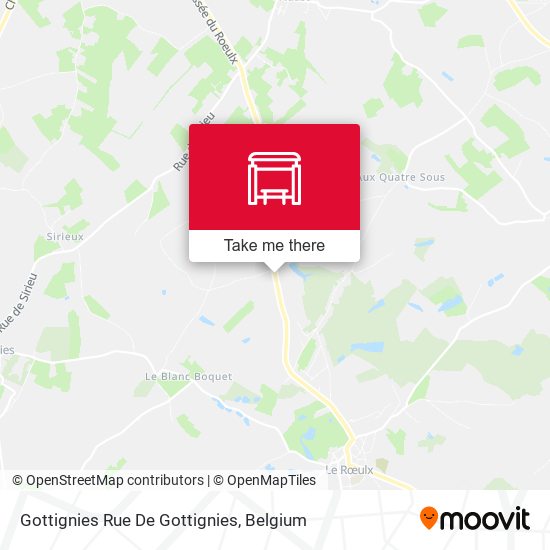 Gottignies Rue De Gottignies plan
