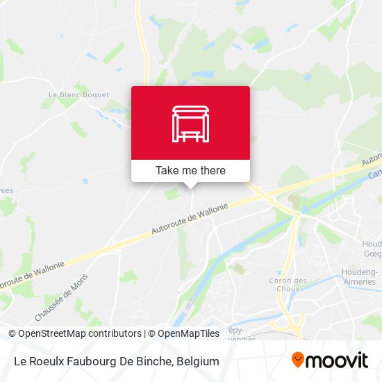 Le Roeulx Faubourg De Binche map