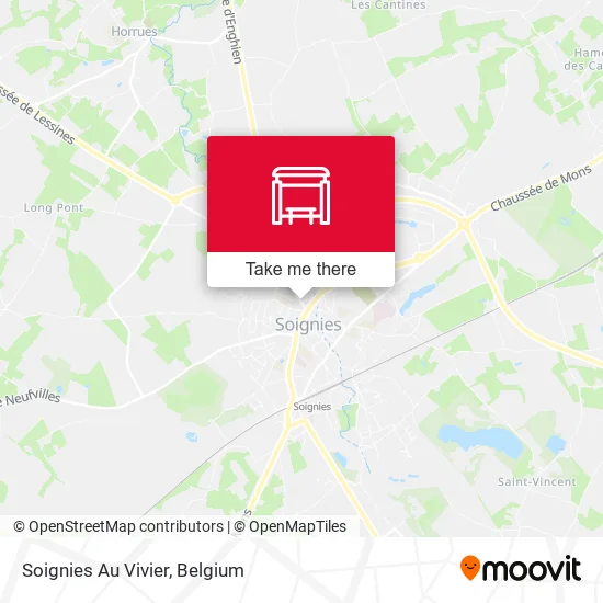 Soignies Au Vivier map