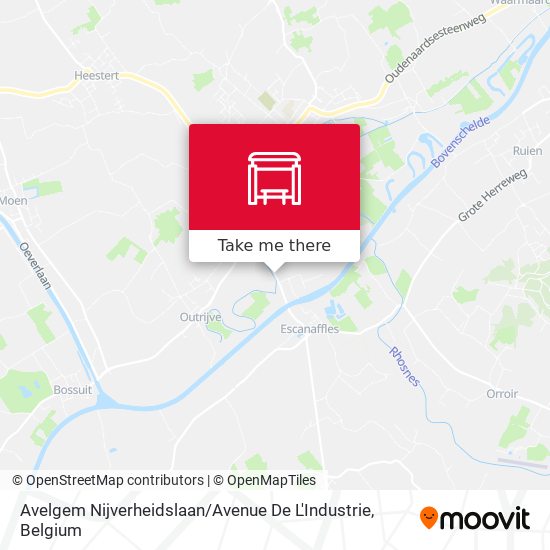 Avelgem Nijverheidslaan / Avenue De L'Industrie map