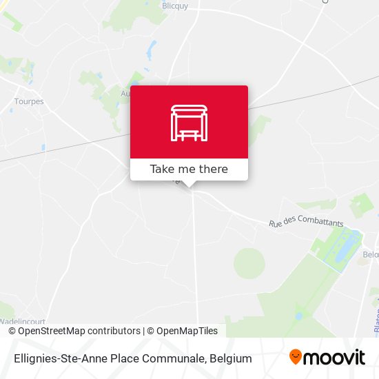 Ellignies-Ste-Anne Place Communale plan