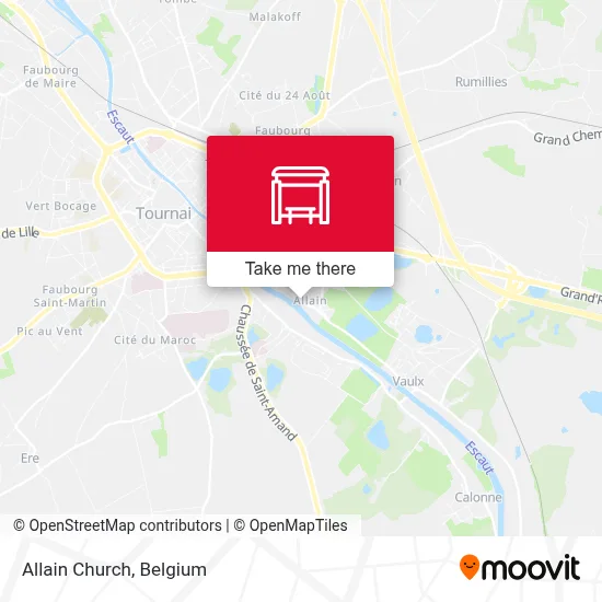 Allain Church map