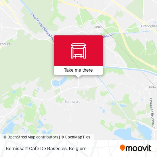 Bernissart Café De Basècles map