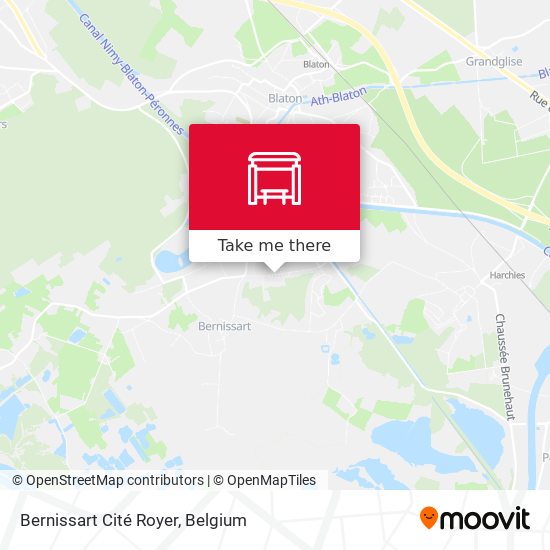 Bernissart Cité Royer map