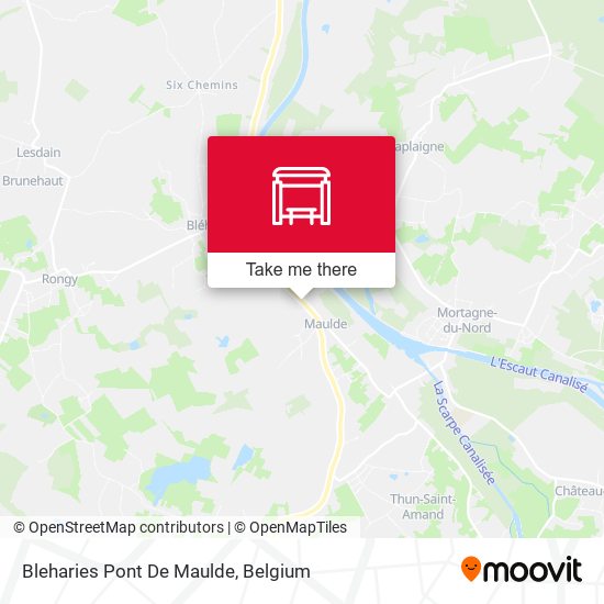 Bleharies Pont De Maulde map