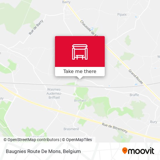 Baugnies Route De Mons plan