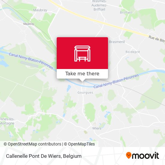 Callenelle Pont De Wiers map