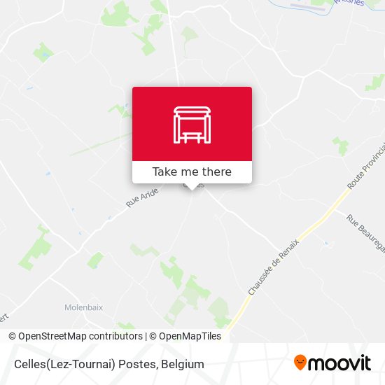 Celles(Lez-Tournai) Postes map