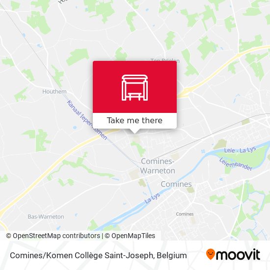 Comines / Komen Collège Saint-Joseph map